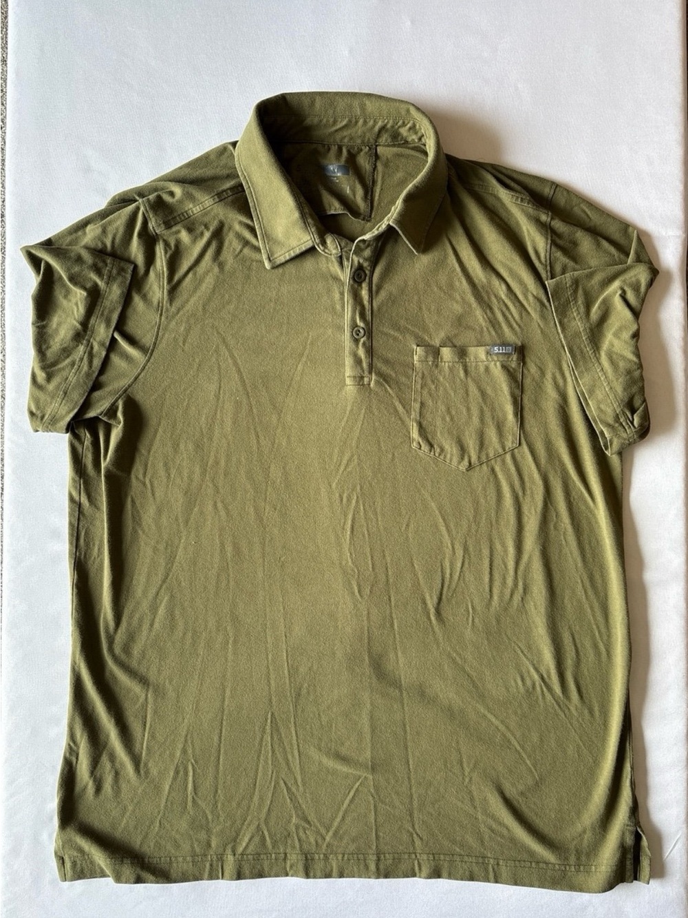 5.11 Tactical Olive Polo Shirt with Chest Pocket